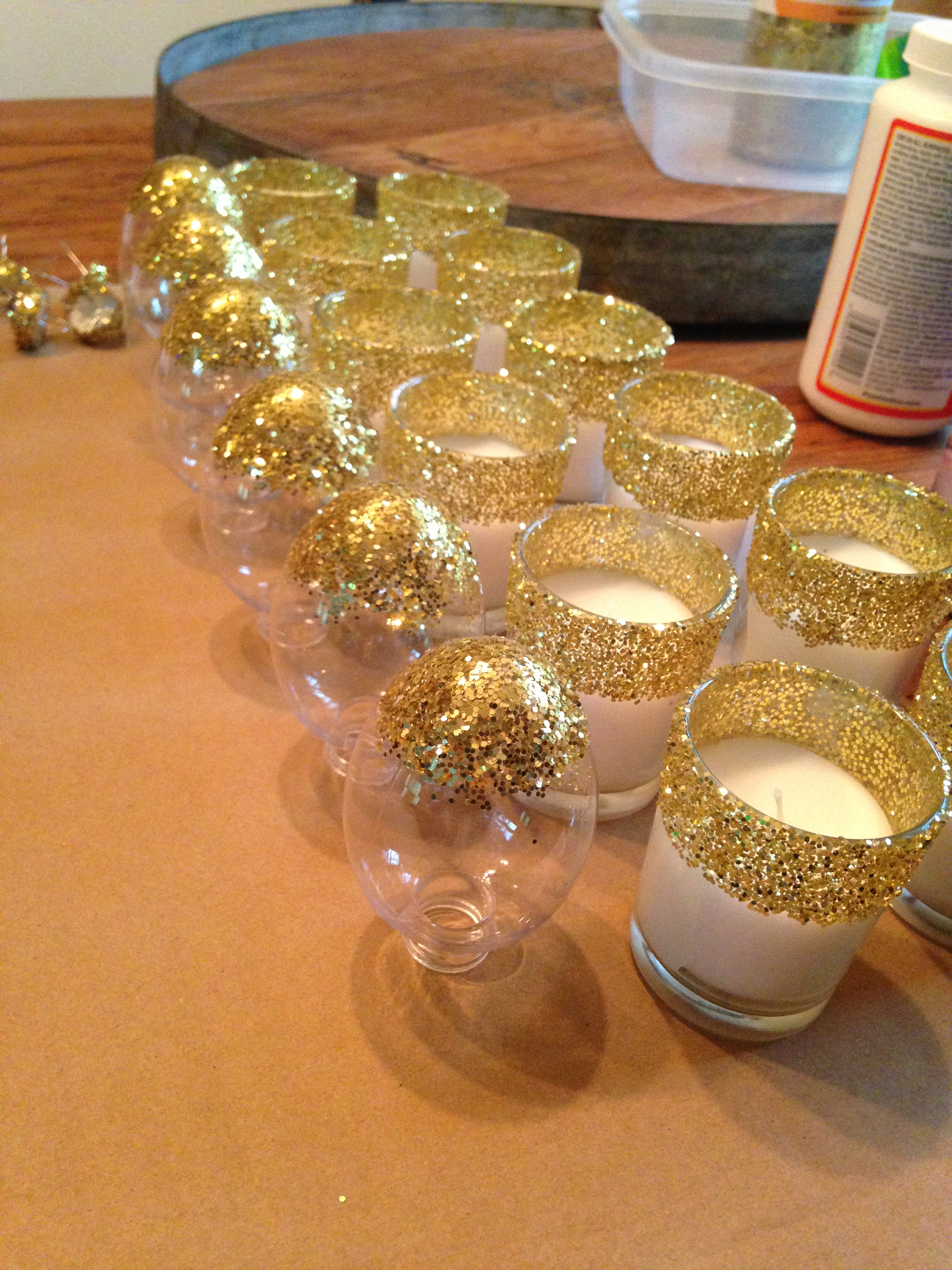 Glitter Candles  The Pinterest Project